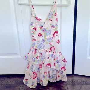LoveShack Fancy Mini Marion Dress in Cherry Skies